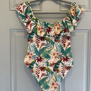 Cabana Del Sol one piece floral swimsuit